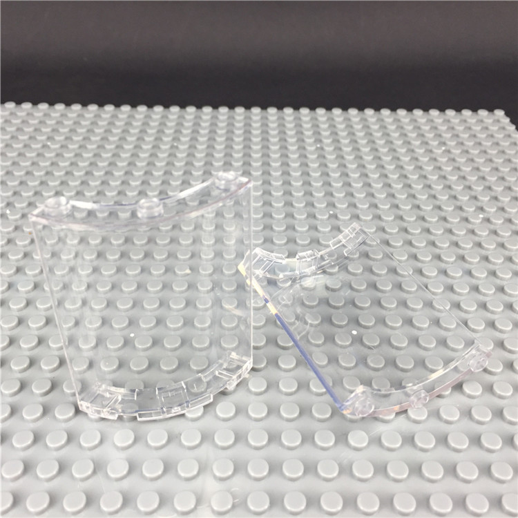 LEGO New Lot of 4 Light Bluish Gray 1x2x3 Short Castle Wall Bricks