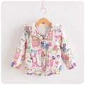 2016 New Children Winter Jackets for Girls Cartoon Hoodies Trench Coat for Girl Baby Brand Autumn