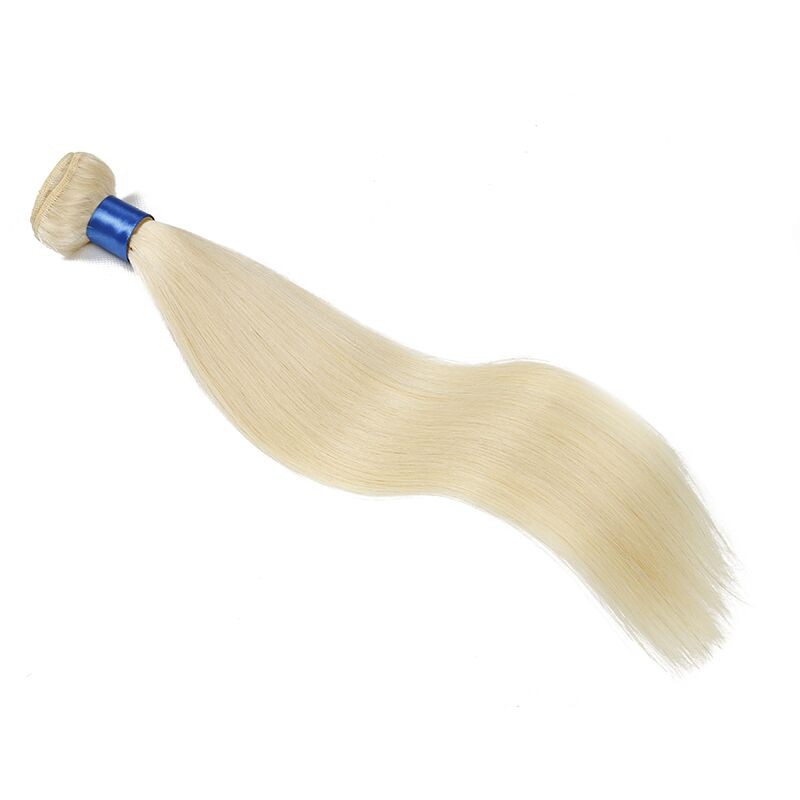 New European 613 blonde brazilian hair 7a Single bundles straight virgin hair julia virgin hair cheap human hair 100g bundles