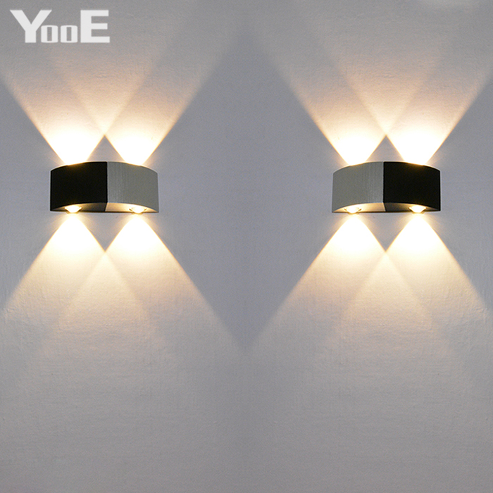 Indoor LED Wall Lamp 4W AC110V/220V Bedroom Decorate Half-Round Sconce Cold White / Warm White Wall Light Free shipping