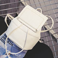 Trendy Drawstring Small Backpack Women Fashion New Simple Casual Bag Solid Color Plain Travel Bag Cheap