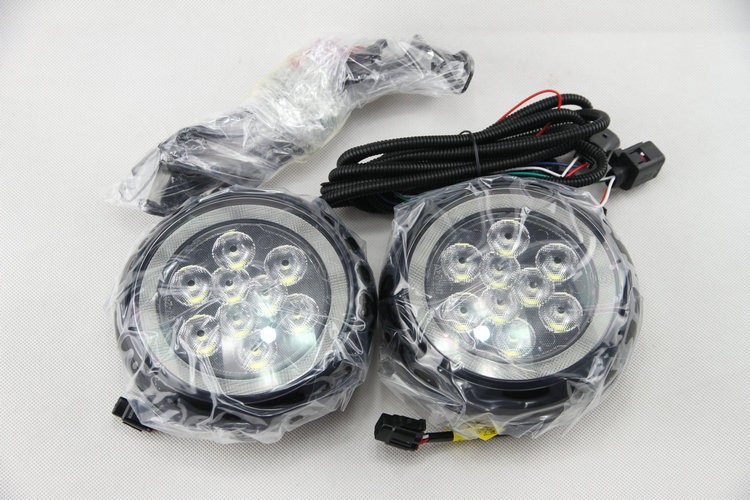 2x Led Halo Rally Drl Daytime Driving Light For Mini