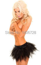 Sexy Underwear Steampunk Corset Skirt 7008 Waist Training Black/White/Red Corsets Dress Skirt for Women
