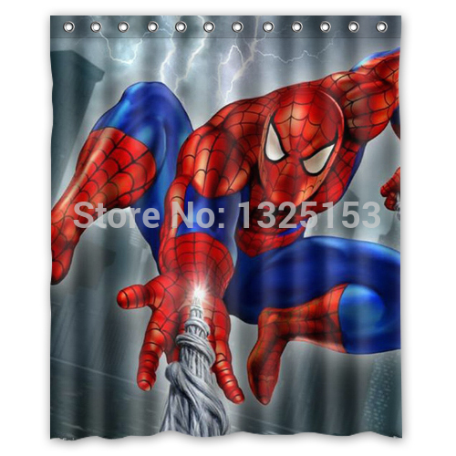 Super hero Spiderman bathroom curtains Shower Curtain 60x72 Inch High Quality