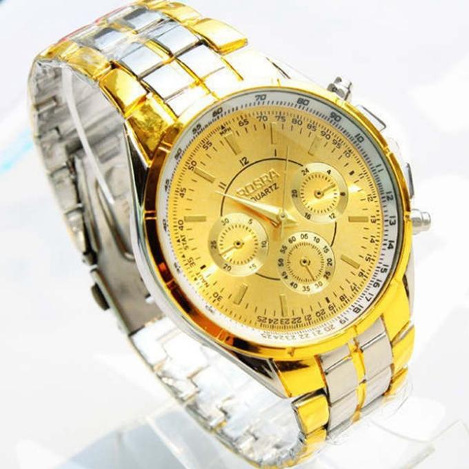 Luxury Men Roman Numerals Watches Metal Analog Qua...