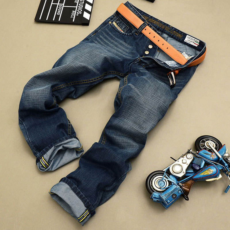 2015 Newly disel famous brand men's jeans fashion designer ripped jeans for men cotton denim printed jeans,100% cotton,wholesale