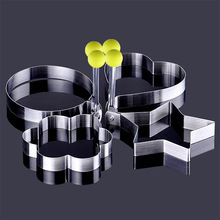 Creative Stainless Steel Kitchen Tools eggs ring model set heart shape egg mold kitchen accessories