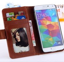 Leather Case for Samsung Galaxy S5 i9600 Retro Wallet Stand Function Mobile Phone Cover Bags Korea