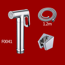 Free shipping Solid Brass chrome Women Handheld Bidet Shower Portable bidets F004