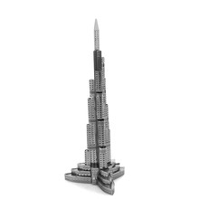 3D Burj Dubai паззлы для детей 2016 3D Нано металла DIY масштаб Модели Здания архитектура развивающие игрушки для малышей