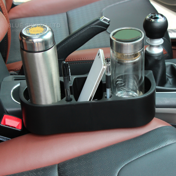 1x New Black Universal Car Seat Seam Wedge Cup Drink Holder for Opel