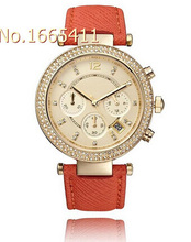 2015 ventas calientes de la marca moda de lujo oro rosa Casual mujeres se visten de cuarzo de pulsera Relogio Feminino