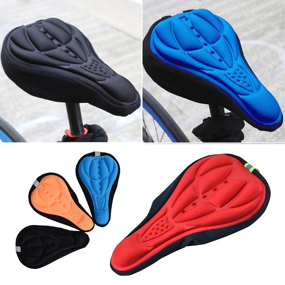 Blue Bicycle Saddle Cycling Seat Mat Comfortable Cushion Soft 3D Seat