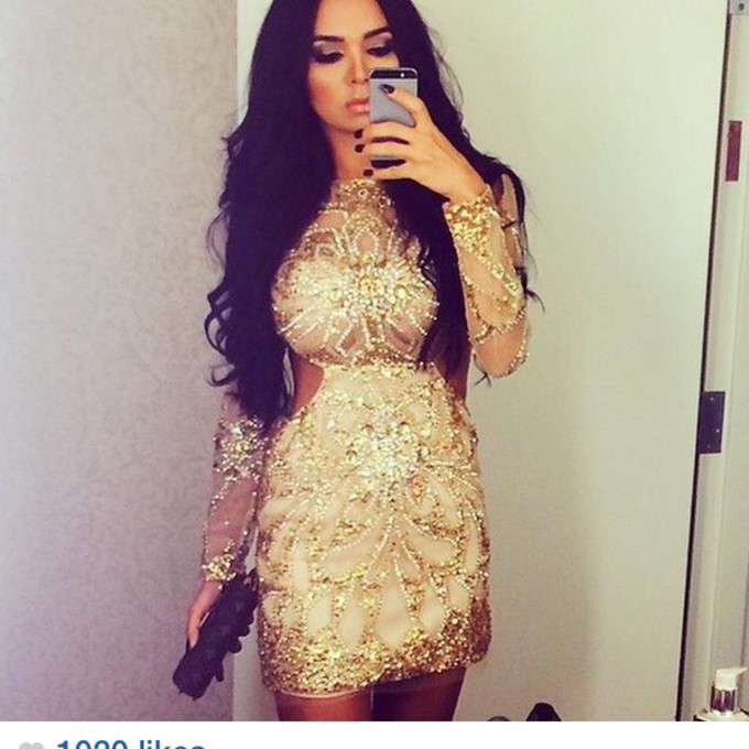 Gold long sleeve prom dresses Gold long sleeve prom dresses
