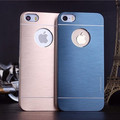 Free Shipping Top Quality Fashion Metal Brush Case For iPhone 5 5s Aluminum PC Gold Luxury