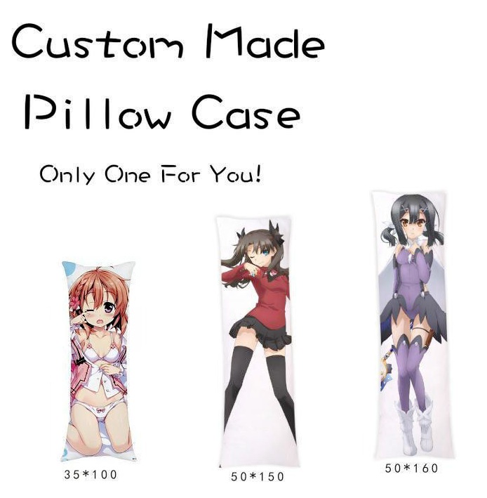Custom Made Body Pillow Case Dakimakura Customizable Personalized Pillow Cover 