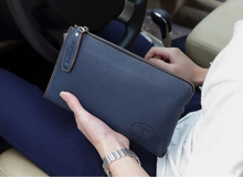 2015 Men s Wrist Strap Cowhide Genuine Leather Handbag