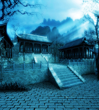 150*215cm(5ft*7ft) photography backdrops fond studio photo Chinese classical style of ancient buildings in the morning