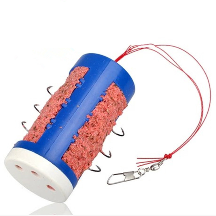 fishing hook cluster bomb proof hanging hook explosion Fishhooks Carbon Steel Plastic Box Bait Holder Fishing