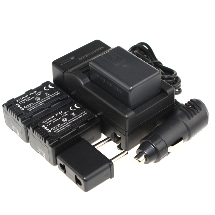 3Pcs VW VBK180 VW VBK180 VWVBK180 Rechargeable Camera Battery Car Charger Charger For Panasonic HDC SD80