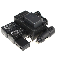3Pcs VW VBK180 VW VBK180 VWVBK180 Rechargeable Camera Battery Car Charger Charger For Panasonic HDC SD80