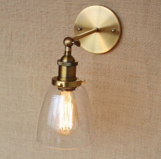 Brass Vintage Industrial Wall Lamp Light Home Lighting Indoor Decor Wall Sconce eBay