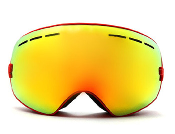 Новые подлинной бренд лыжные очки с двойными линзами противотуманные большие сферические профессиональные лыжные очки унисекс-многоцветной снег очки BNCF