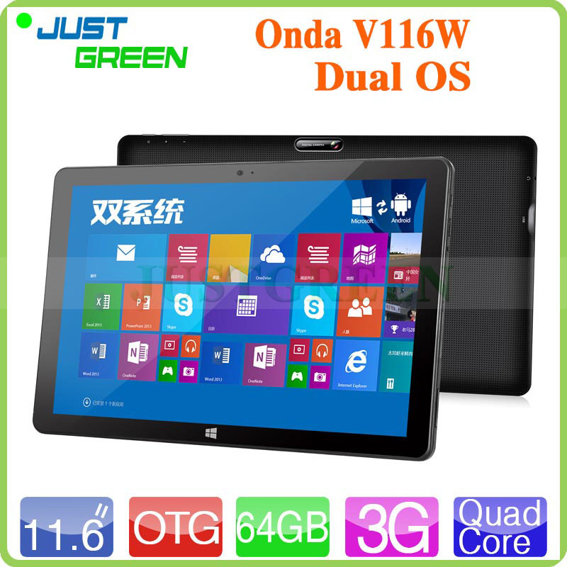 In Stock Original Onda V116W Quad Core 2GB 64GB Tablet PC 11 6inch Dual Boot Android