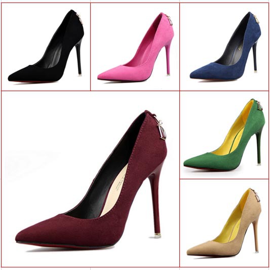 zapatos altos rojos elegantes
