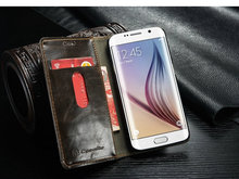 New arrival CaseMe Phone Case For Samsung Galaxy S6 edge Luxury Wallet Leather Case For Galaxy