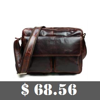 Vintage Genuine Leather Cowhide Crazy Horse Men Business Handbag