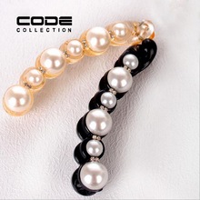 Big Simulated Pearl Hair Clips for Women Hot Sale Long Banana Barrettes Korea Fashion Girls Hair Accessories
