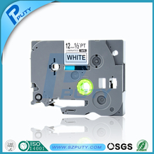 Compatible tze-231 tape 12mm black on white for P-touch