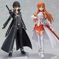 Free Shipping 15cm Anime Sword Art Online Kirigaya Kazuto asuna asada Figma 174 Pvc Action Figure