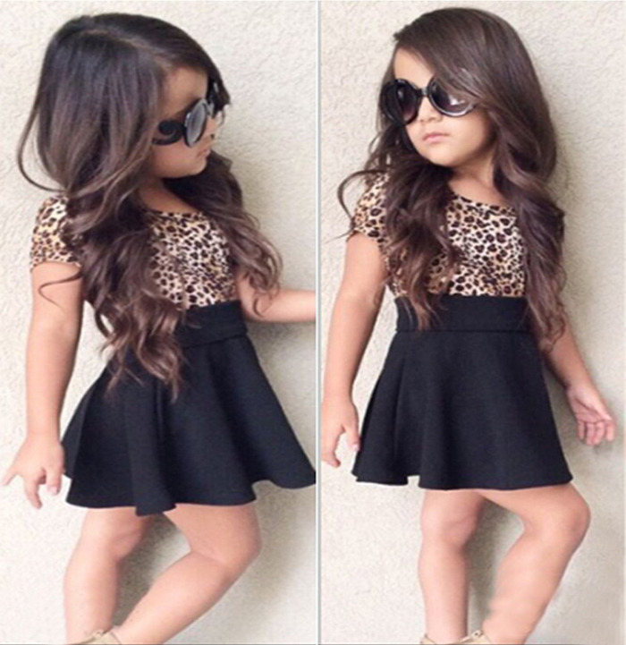 kids leopard dress