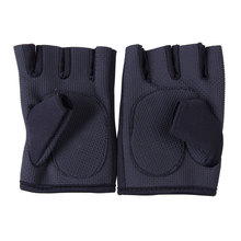 Anti skid Half Finger Exercise Weightlifting Training Gloves Black Pink Size S M L XL