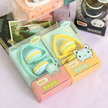 Cute Original Headphones Foldable Kids Headset With Mic Sport Music Earphone Candy Color Birthday Gifts