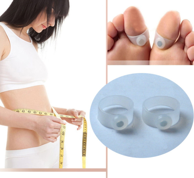 Real Real 1 Pair Lot Hot Sale Magnetic Massager Toe Ring Fitness for Slimming Loss Weight
