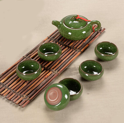 Tea set seven sets Blackish green Kung Fu tea wholesale The highest sales of tea set