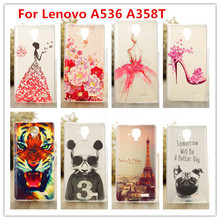 Роскошные кристалл алмаза 3D чехол для Lenovo A536 A358T / шику блеск жесткий протектор чехол для Lenovo A358T чехол