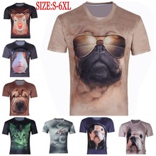 New 2014 Men’s Chameleon 3D Clothes Creative Animal T-Shirt Short Sleeve Digital Printed T Shirt Polyester Plus Size Tops S-6XL