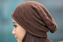 Triangle diamond Hat women’s winter Korean reactor Cap hat in autumn and winter knit hat