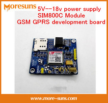 Fast Free Ship Global availability 5V-18v power supply SIM800C Module SMS GSM GPRS bluetooth-enabled version development board