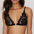 Women Sexy Lace Bralette Underwear Bras Unpadded Brassiere Floral Bustier Crop Top Intimates V Neck lingerie
