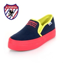 M.GENERAL Women Fashion Loafers Casual Shoes 2016 Candy Color Canvas Flats Chaussure Femme Ladies Sapatos Scarpe Donna 6265