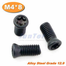 100pcs/lot M4*8 Grade12.9 Alloy Steel Torx Screw for Replaces Carbide Insert CNC Lathe Tool