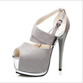 Hot Sale women shoes Fashion Women Pumps 14cm High Heels With Platform peep Toe sexy Wedding