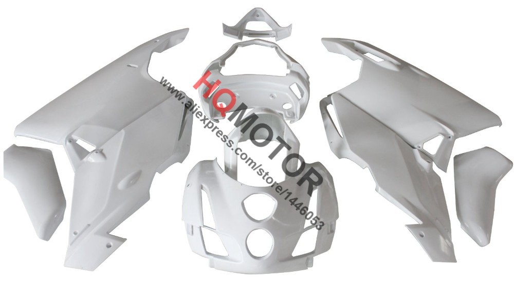 ABS Plastic Motorcycle Bodywork Fairing Kit for Ducati 999 749 2003-2004 Unpainte