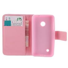 N530 Case 2015 New Arrive Wallet Flip PU Leather Case for Nokia Lumia 530 High Quality