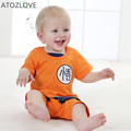 4 18month summer baby rompers cotton newborn jumpsuit cartoon clothing dragon ball toddler infant boy girl